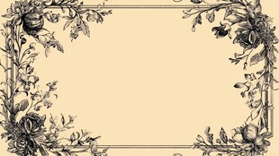 手绘欧式复古玫瑰