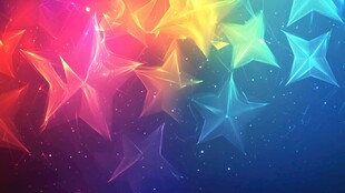 彩色星星背景图