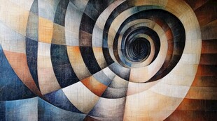 螺旋现代装饰画纹理