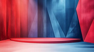红蓝舞台背景