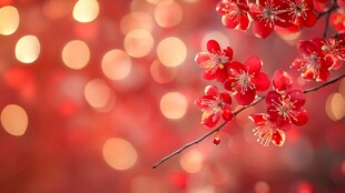 唯美梦幻梅花林