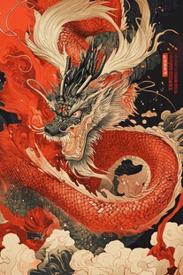 龙年文创插画