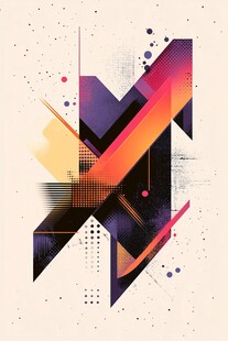 创意几何图形海报