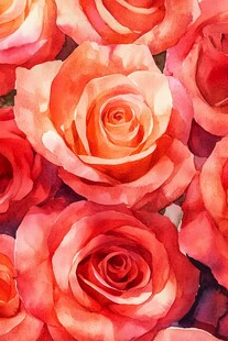 春日绚丽炫丽温柔玫瑰