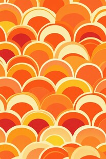 橙色清爽折回底纹