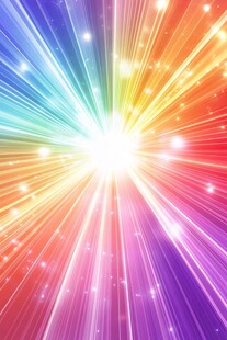 炫彩放射背景