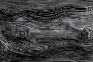 黑白流体创意抽象画