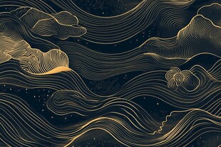 云纹线条艺术背景