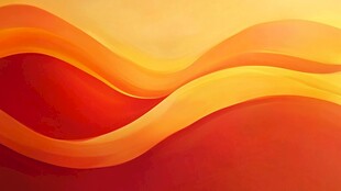 橘红色动感曲线背景