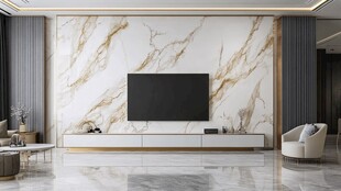 轻奢大理石背景墙