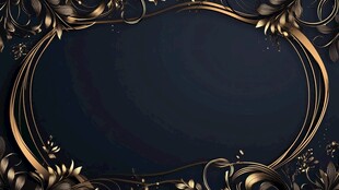 欧式花纹蓝色背板