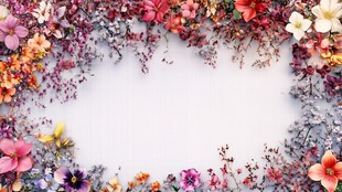 鲜花画板背景