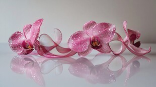 唯美粉红蝴蝶兰