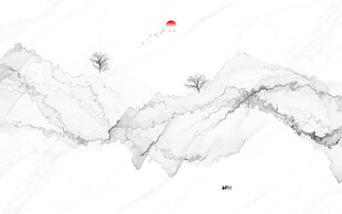 抽象水墨画