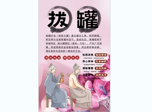 拔罐背景墙