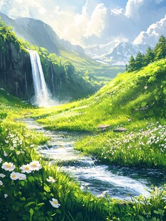 唯美诗意自然风景漫画