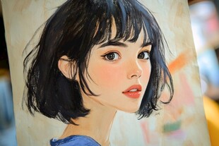 彩铅少女