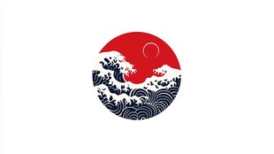 日式海浪logo