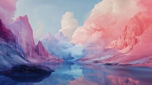 幻彩艺术山水风景