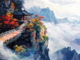 武当山风景画
