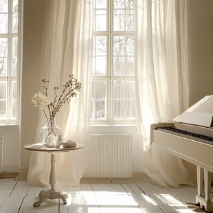 黄色室内暖光太阳光