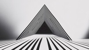 几何图形黑白壁纸