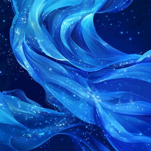 蓝色梦幻图案