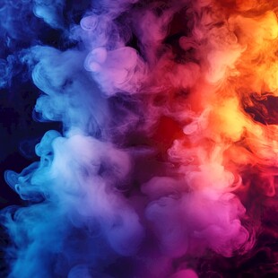 多色烟雾艳丽图案背景