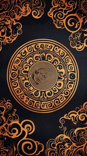 古代古典传统云形暗纹