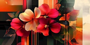 炫彩花朵壁纸