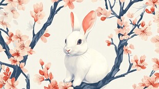 兔年壁纸插画