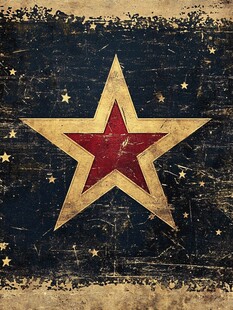 复古风男士五角星图片