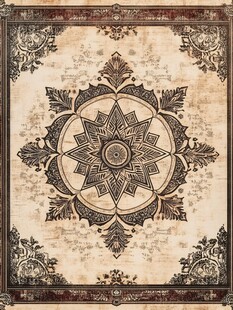 复古地毯地毯花纹艺术