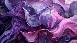 紫色梦幻流体画