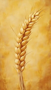 麦粒插画