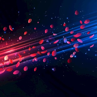 红蓝渐变科技背景