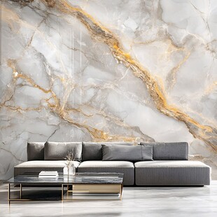 极简金箔石根线条对拼