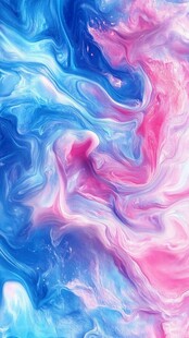 融合流动红蓝油漆背景