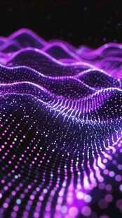 荧光色梦幻科技感