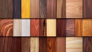 多种颜色木板木材