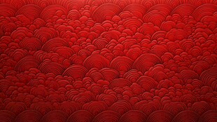 屏风背景云纹漆器