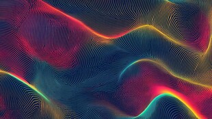 幻彩流体抽象线条背景