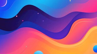 扁平流体风年会背景