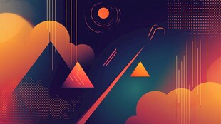 科技风渐变背景