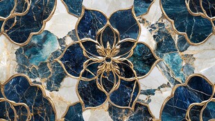 瓷器装饰墙背景