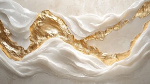 飘逸金线背景墙