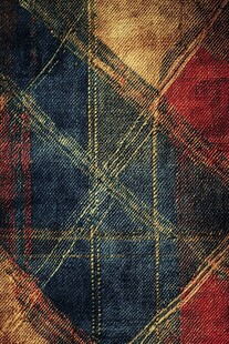 牛仔拼接图案