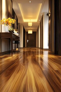 酒店过道木地板