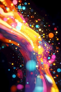 流光意境彩色渲染图案