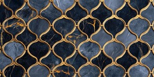 金色网格线条大理石纹